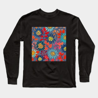 colorful floral pattern Long Sleeve T-Shirt